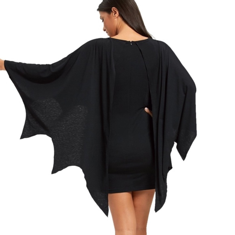 Novelty Gothic Festive Bat dress - Picture 6 of 8